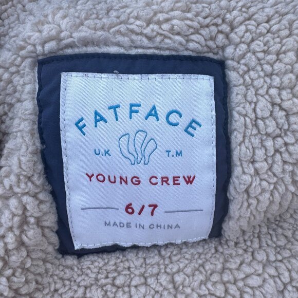 FatFace Young Crew puffer winter coat fur hood lining IS removable. - Picture 4 of 6